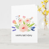 bloemenbries kaart (Gele Bloem)