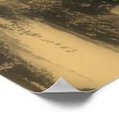 Bloemenbrug Partiële Kleur Poster (Hoek)