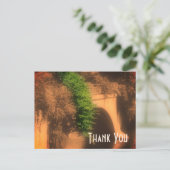 Bloemenbrug Sepia Dank je wel Briefkaart (Staand voorkant)