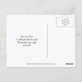 Bloemenbrug Sepia Dank U Briefkaart (Achterkant)