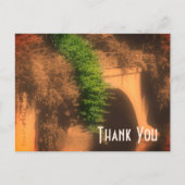 Bloemenbrug Sepia Dank U Briefkaart (Voorkant)