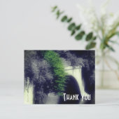 Bloemenbrug Zwart en Wit Dank je wel Briefkaart (Staand voorkant)