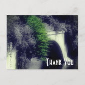 Bloemenbrug Zwart en Wit Dank je wel Briefkaart (Voorkant)