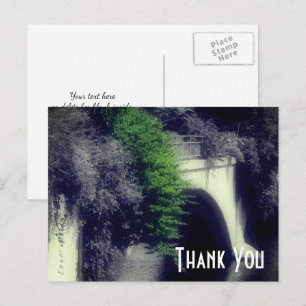 Bloemenbrug Zwart En Wit Dank U Briefkaart