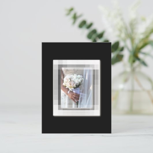 bloemenbruid briefkaart (Staand voorkant)