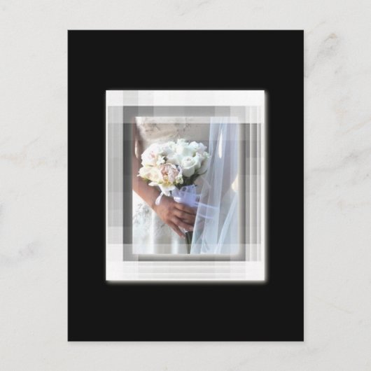 bloemenbruid briefkaart (Voorkant)