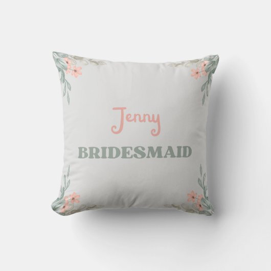 Bloemenbruid Kussen (Voorkant)