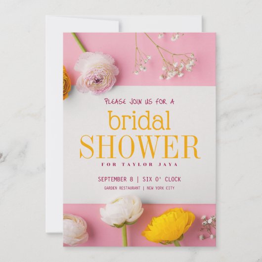 Bloemenbruid om te zijn kaart (Voorkant)