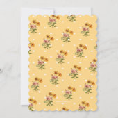 Bloemenbruid tot bruids douche uitnodiging (Achterkant)