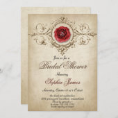 bloemenbruidsdouche Uitnodiging (Voorkant / Achterkant)