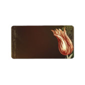 bloemenbruiloft adresetiketten etiket (Voorkant)