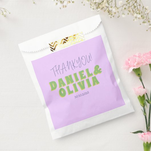 bloemenbruiloft bedankzakje (Gezegeld)