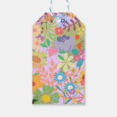 bloemenbruiloft cadeaulabel (Achterkant)