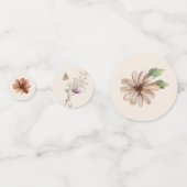 Bloemenbruiloft Confetti (Achterkanten)