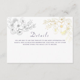  bloemenbruiloft Details Informatiekaartje