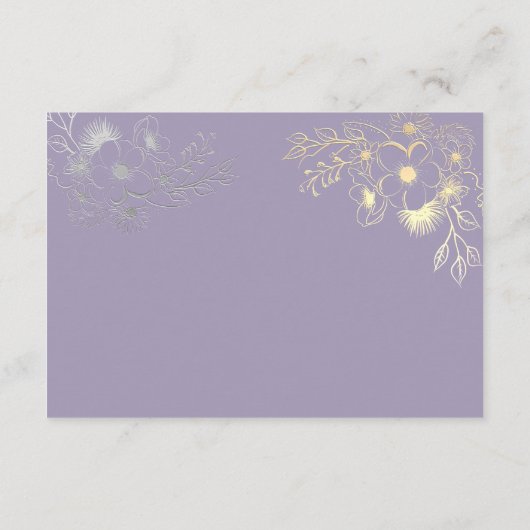 bloemenbruiloft Details Informatiekaartje (Achterkant)