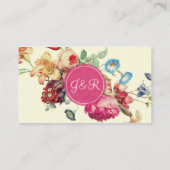  Bloemenbruiloft Eenvoudige RSVP Website Kaart (Achterkant)