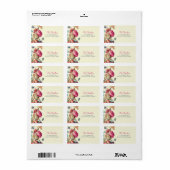 bloemenbruiloft Elegante Adresetiketten Etiket (Full Sheet)