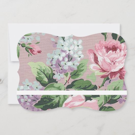 bloemenbruiloft foto dank u kaart (Achterkant)