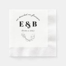 Bloemenbruiloft Initialen en datum