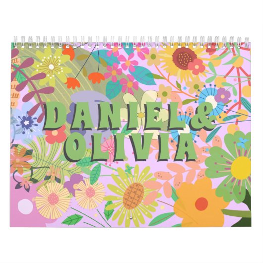 bloemenbruiloft kalender (Hoes)