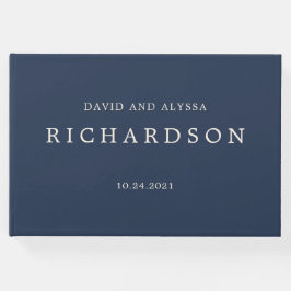 bloemenbruiloft | Marine en Cream Gastenboek