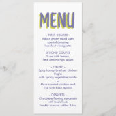 bloemenbruiloft menu (Voorkant)