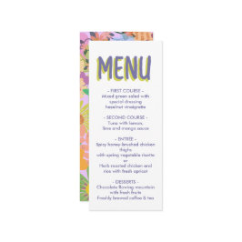 bloemenbruiloft menu