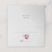 bloemenbruiloft plaatskaartje (Buitenkant ongevouwen)