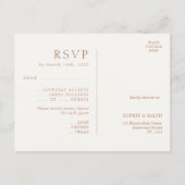 Bloemenbruiloft RSVP Response Briefkaart (Achterkant)