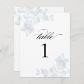 Bloemenbruiloft Tafelnummers (Voorkant / Achterkant)