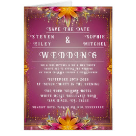 bloemenbruiloft uitnodiging