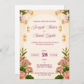  bloemenbruiloft uitnodiging (Voorkant / Achterkant)