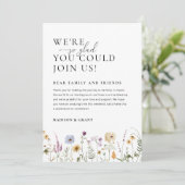 Bloemenbruiloft welkomsttas Note & reisbeschrijvin Menu (Staand voorkant)