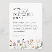 Bloemenbruiloft welkomsttas Note & reisbeschrijvin Menu (Voorkant)