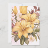 Bloemenbrunch en bubbelig Vrijgezellenfeest Kaart (Achterkant)