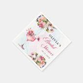 Bloemenbrunch en bubbelig Vrijgezellenfeest Servet (Hoek)