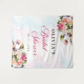 Bloemenbrunch en bubbelig Vrijgezellenfeest Wandkleed (Voorkant (horizontaal))