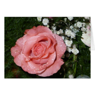 Bloemenbundel met roos kaart