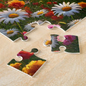 Bloemencabine Idyllisch Lentelandschap Legpuzzel (Zijkant)
