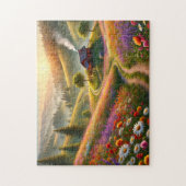 Bloemencabine Idyllisch Lentelandschap Legpuzzel (Verticaal)