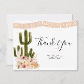 Bloemencactus Taco 'over liefde bedankje Bedankkaart (Voorkant)