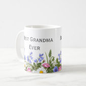 bloemencadeau voor beste oma koffiemok (Voorkant links)