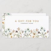 Bloemencadeaubon (Voorkant / Achterkant)