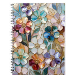 Bloemencahier Spiraalnotitiesboek Aesthetisch Notitieboek