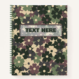 Bloemencamouflage Notitieboek