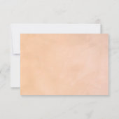 Bloemencascade met groen voor een rustieke Toscaan RSVP Kaartje (Achterkant)