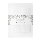 Bloemencascade Moderne Elegante Bruiloft Uitnodigingen Wikkel (Voorkant Voorbeeld)