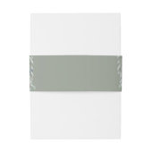 Bloemencascade Moderne Saliegroene Trouw Uitnodigingen Wikkel (Achterkant Voorbeeld)