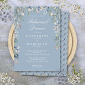 Bloemencascade Stofblauw Oefendiner Kaart